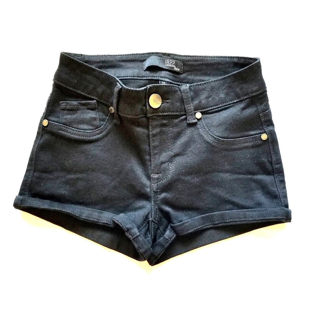 Black stretch shorts